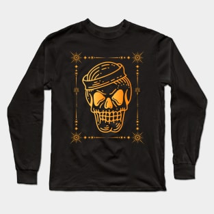 mystic esoteric skull with hand staff Long Sleeve T-Shirt